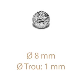Sachet de 6 perles Filigranées Ø 8 mm 2