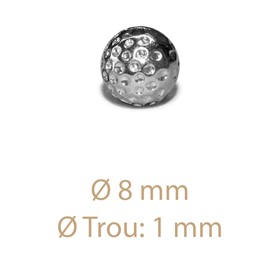Sachet de 4 perles Planète Ø 8 mm 2