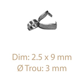 Sachet de 2 Bélières Pince à Pendentif 2