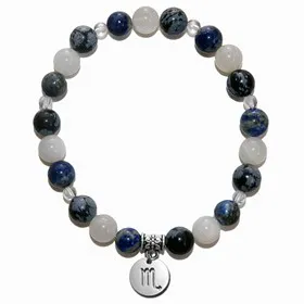 Bracelet Litho'Zodiac Scorpion - perles de 6 mm 1