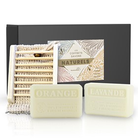 Coffret Savonnettes Marseillaises Nature "Adouci" 1