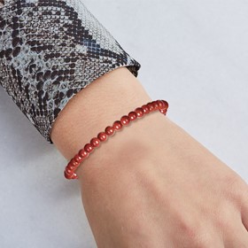 Bracelet Bohème «Energie» Jaspe Rouge 4 mm 3