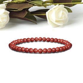 Bracelet Bohème «Energie» Jaspe Rouge 4 mm 2