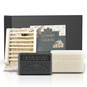 Coffret Savonnettes Marseillaises "Papa" 1