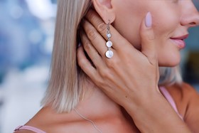 Boucles d'oreilles "Performance" Howlite 2
