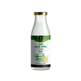 Jus Aloe vera bio à boire aromatisé au citron  4