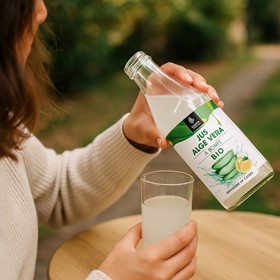 Jus Aloe vera bio à boire aromatisé au citron  3