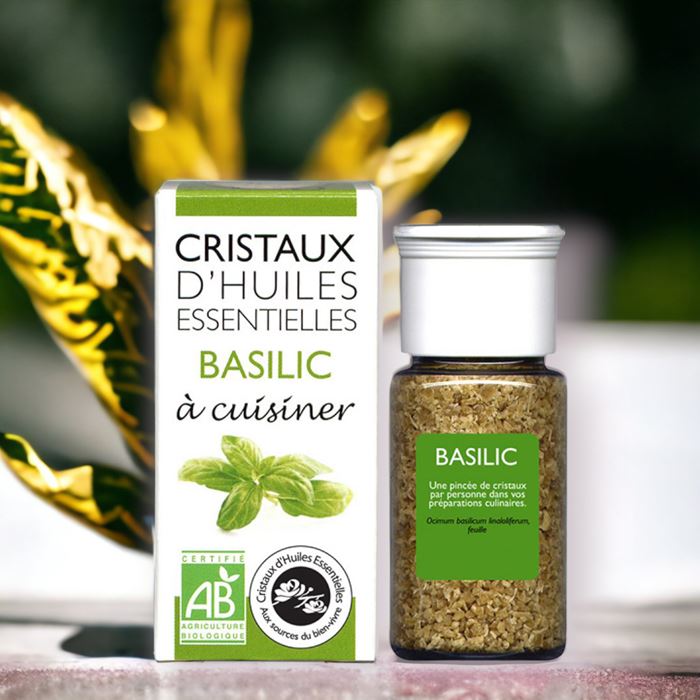 Cristaux d’HE Plante Aromatique Basilic Bio