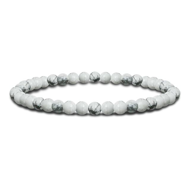 Bracelet Bohème «Performance» Howlite 4 mm