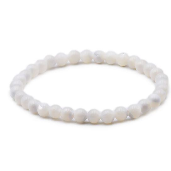 Bracelet Bohème «Douceur» Nacre 4 mm