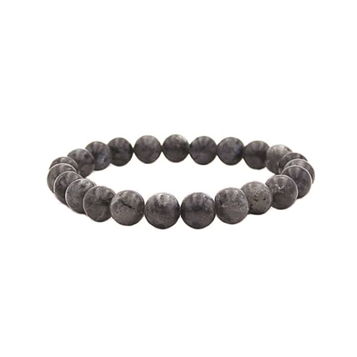 Bracelet «Défense» Larvikite 10 mm