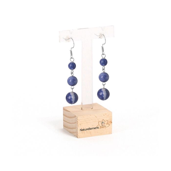 Boucles d’oreilles "Méditation" Sodalite