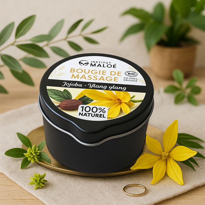 Bougie de massage Jojoba & Ylang-ylang Bio