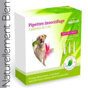 Pipettes Insectifuges Chiens -> 20 kg - DLUO 06/22