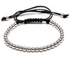 Bracelet Macramé Perles Silver 1
